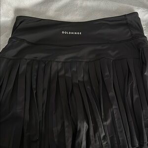 Goldhinge Black 15” Pleated Skirt